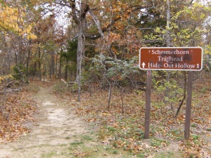 The trail head is a couple miles east of Compton on the old Compton-Erbie Road